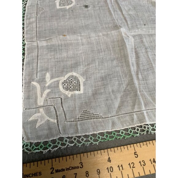 Vintage Handkerchief Collection Mix of Floral Patterns & Embroidered Designs - Picture 6 of 13